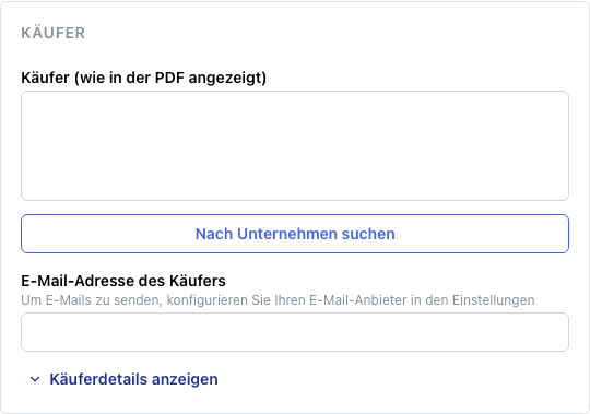 Käuferinformationen