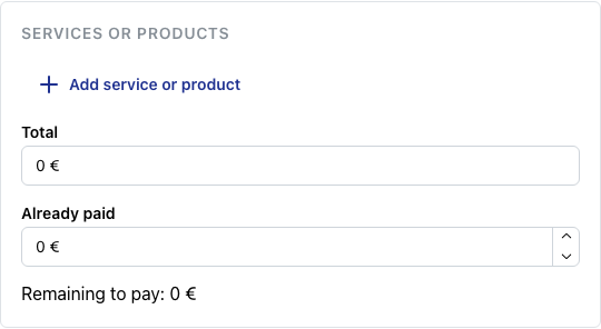 Services or products
